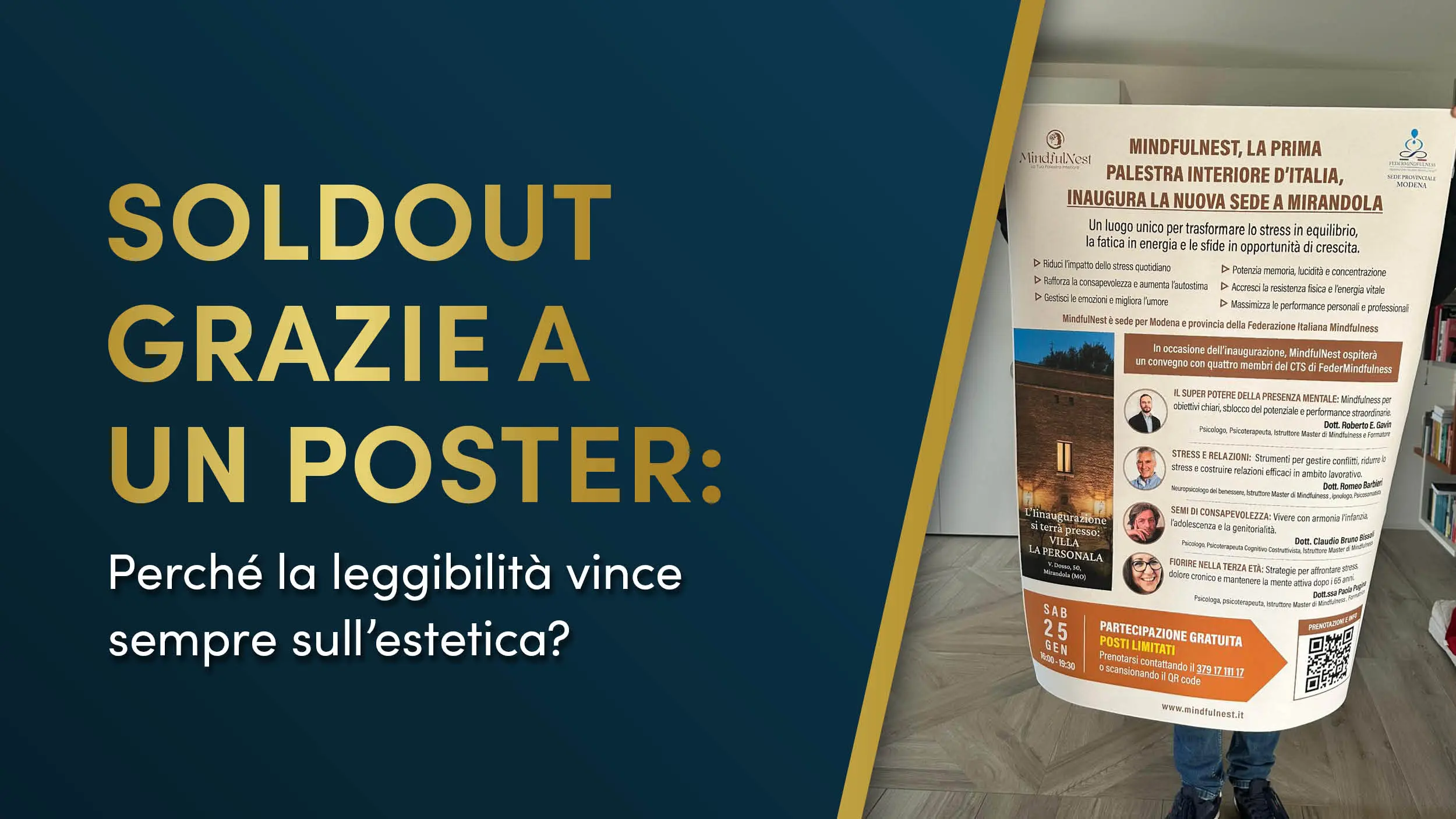 soldout grazie a un poster