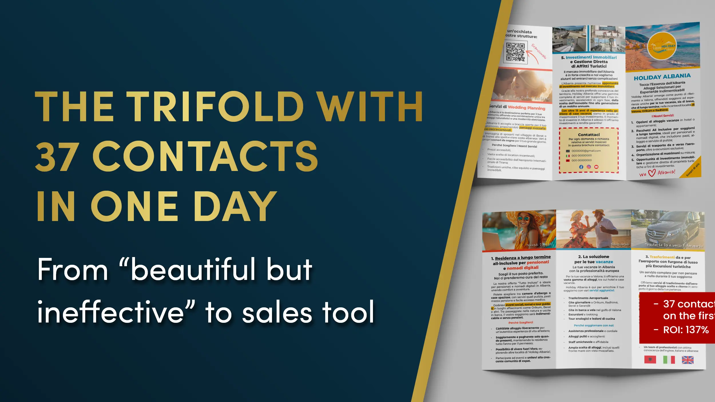 How a DRD tri-fold turned an event into 37 trackable leads